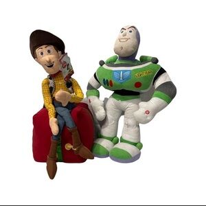 Disney’s Woody and Buzz large music plush. Both plays (Tis the season)